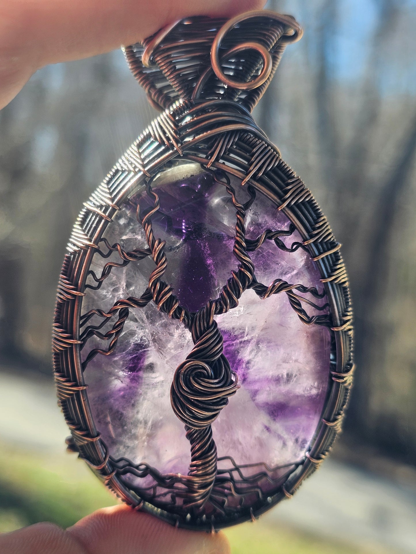 Extra Large Amethyst Wire Wrapped Tree of Life